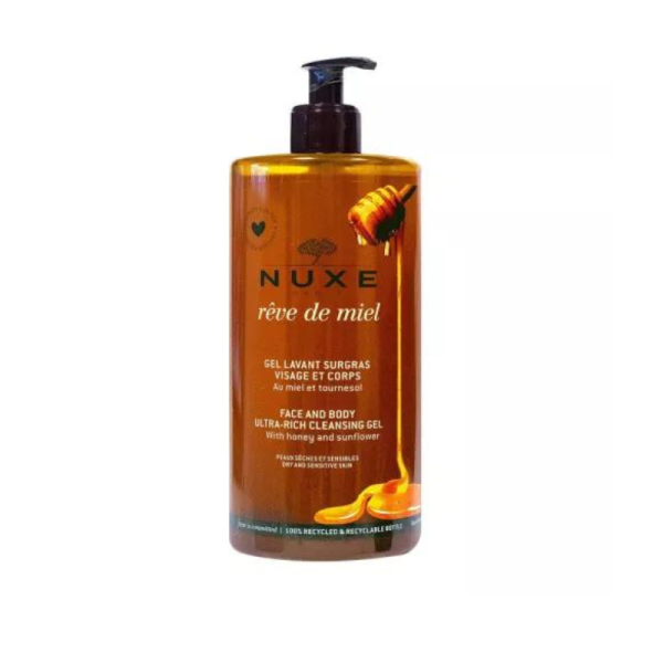 NUXE REVE DE MIEL GEL LAVANT SURGRAS 750ML – Image 1