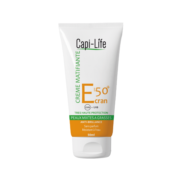CAPI-LIFE Ecran solaire matifiant+ gel nettoyant 50ml offert – Image 2