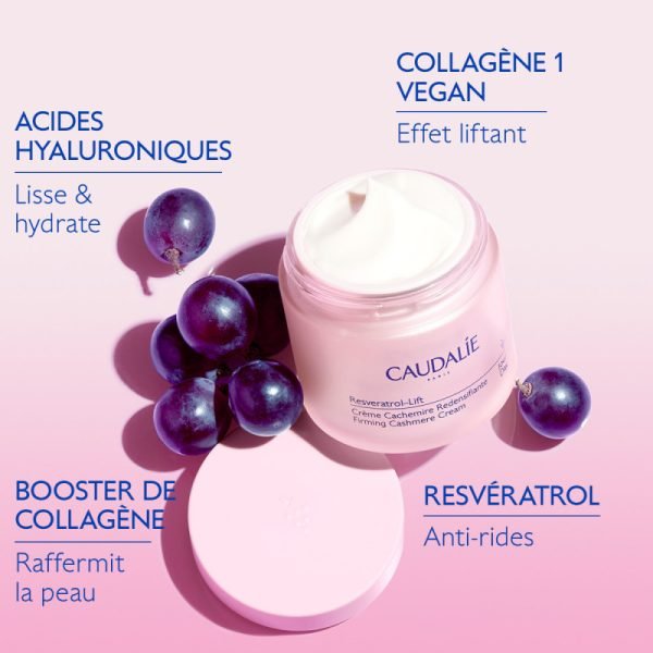 CAUDALIE RESVERATROL LIFT CREME CACHEMIRE 50ML – Image 2