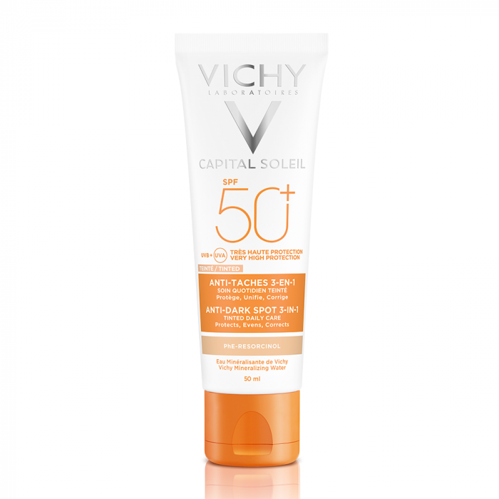 Vichy Idéal Soleil Crème Anti-Tache 3en1 Teintée SPF50+