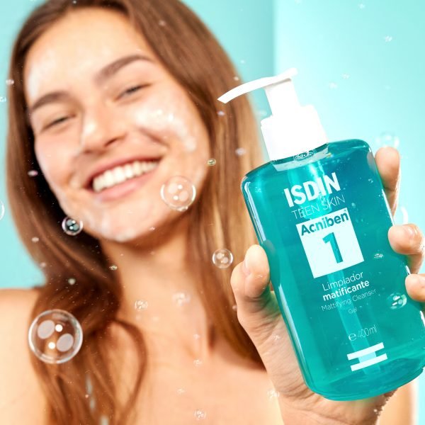 ISDIN ACNIBEN 1 GEL NETTOYANT MATIFIANT 400 ML – Image 3