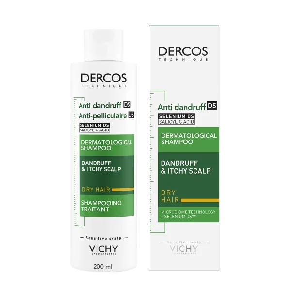 Vichy Dercos shampoing anti-pelliculaire cheveux secs 200 ml