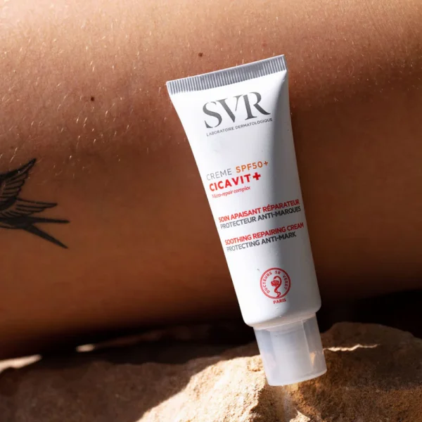SVR CICAVIT+ CREME SPF50+ SOIN APAISANT REPARATEUR PROTECTEUR EN ANTI-MARQUES 40ML – Image 2