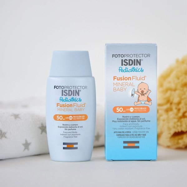 ISDIN FOTOPROTECTOR FUSION FLUID MINERAL BABY PEDIATRICS SPF50+ 50mL – Image 2