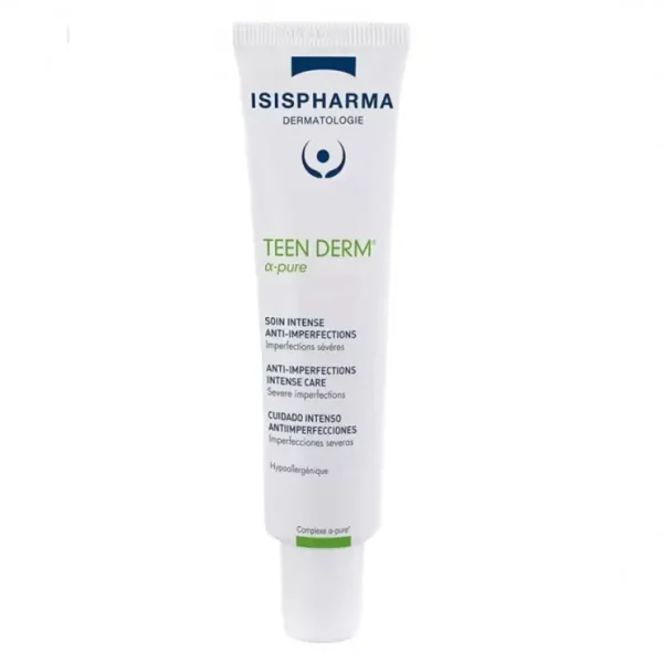 ISISPHARMA TEEN DERM α-PURE SOIN INTENSE ANTI-IMPERFECTIONS 30ML – Image 2