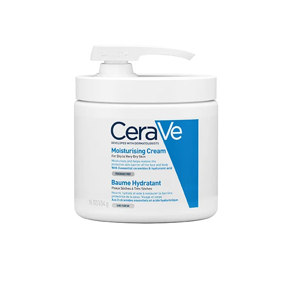CeraVe Baume Hydratant Nourrissant 454g pompe peau sèche à très sèche