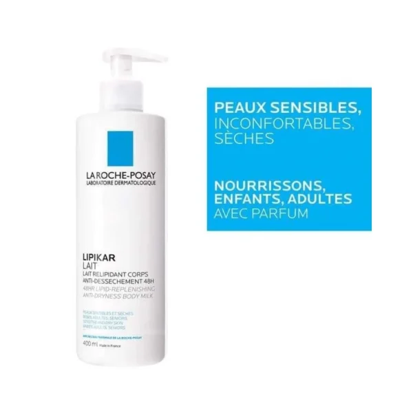 La Roche-Posay Lipikar Lait Anti-Dessèchement – Hydratation Intense 48H – Image 2