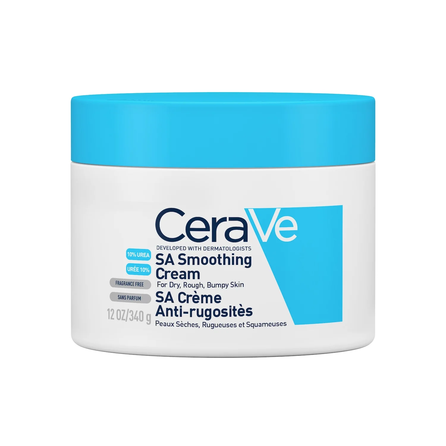 CeraVe SA Crème Anti-Rugosités 340g peau sèche et squameuse