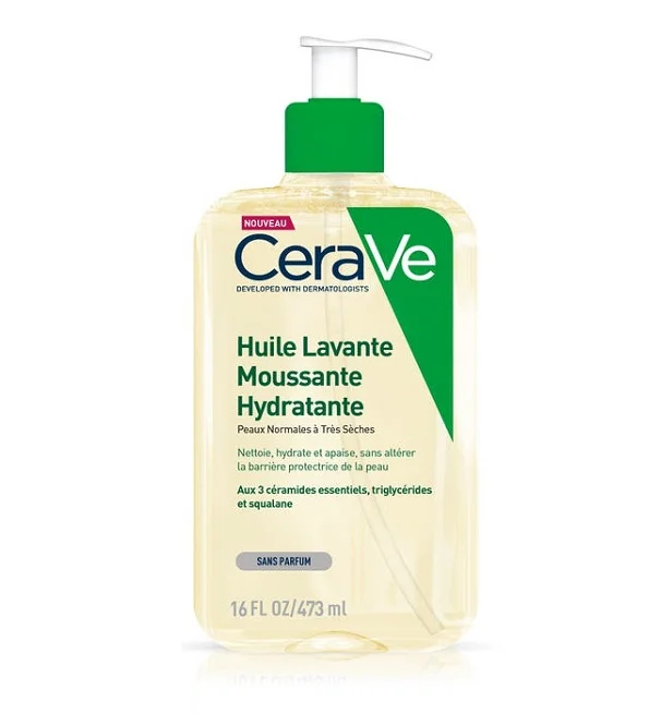 CeraVe Huile Lavante Moussante Hydratante 473ml visage et corps
