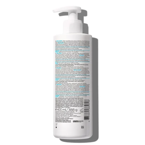 LA ROCHE POSAY LIPIKAR LAIT UREA 5+ 400ML– Lissage Intense – Image 2