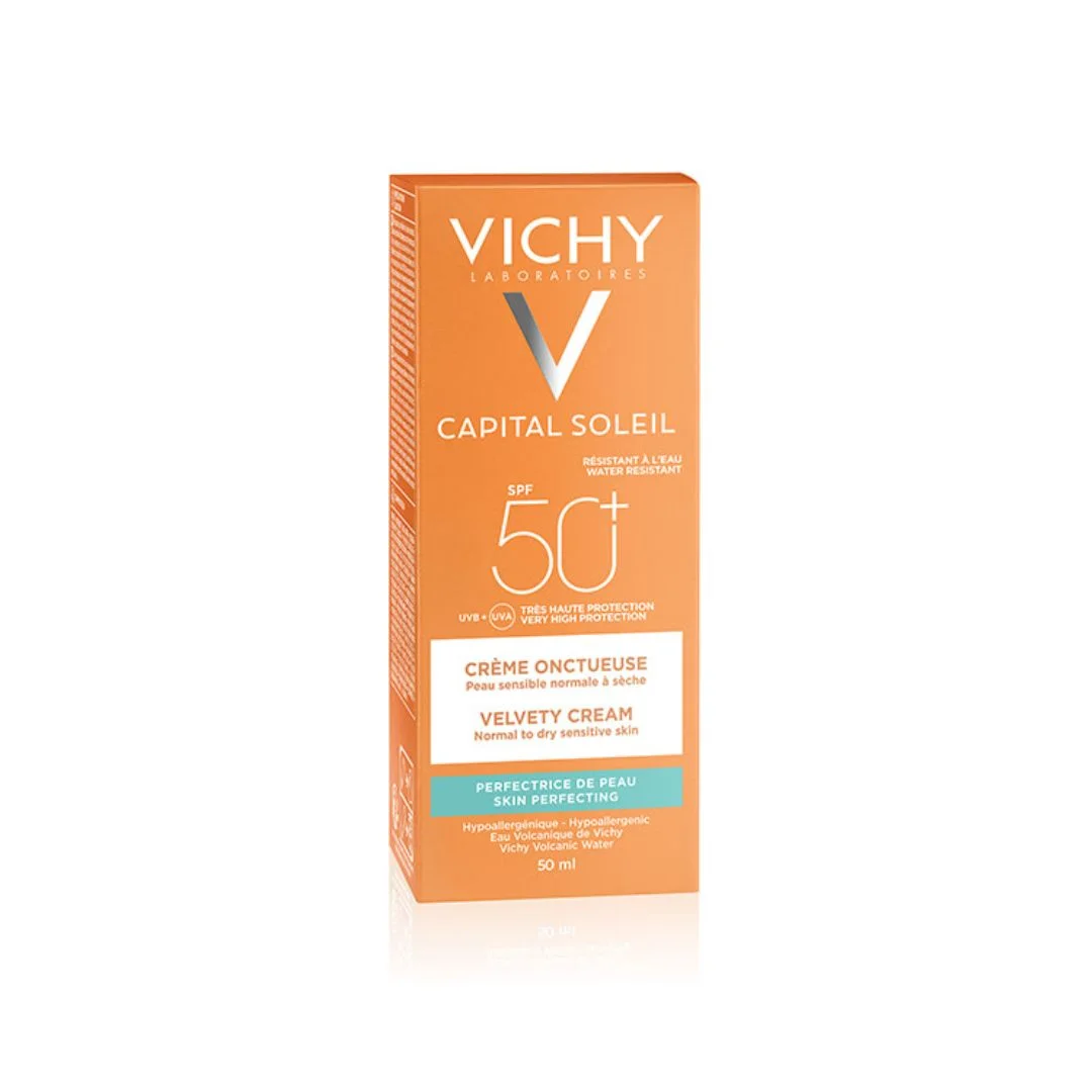 Vichy Capital Soleil Crème Onctueuse Invisible SPF50+ 50ml – Confort Intense Vichy Capital Soleil Crème Onctueuse Invisible SPF50+ 50ml