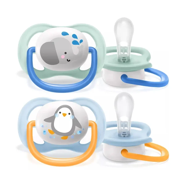 AVENT SUCETTE ORTHO 0-6 MOIS BOY ELEP/PENG REF SCF 080/05 – Image 1