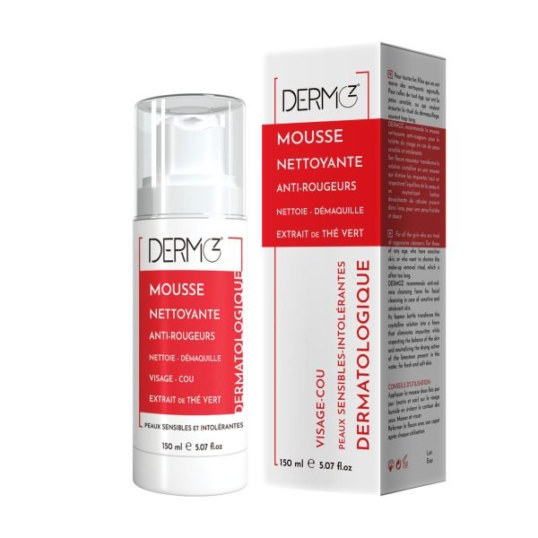 DERMOZ MOUSSE NETTOYANTE ANTI-ROUGEURS 150ML – Image 1