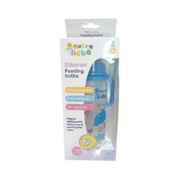 NOTRE BÉBÉ Biberon Feeding Bottle avec Poignées +3 Mois 240 ml