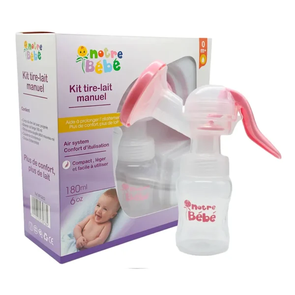 Notre Bébé Tire-Lait Manuel avec Biberon 180 ml