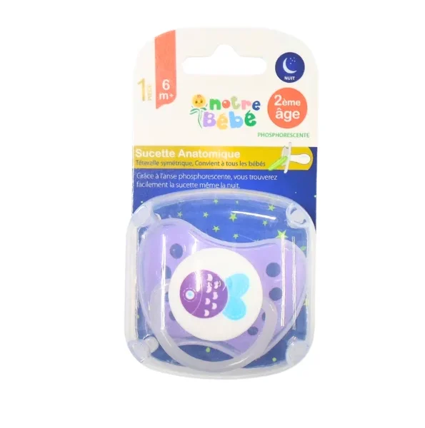 Notre Bébé Sucette Anatomique Nuit 2ᵉ Âge