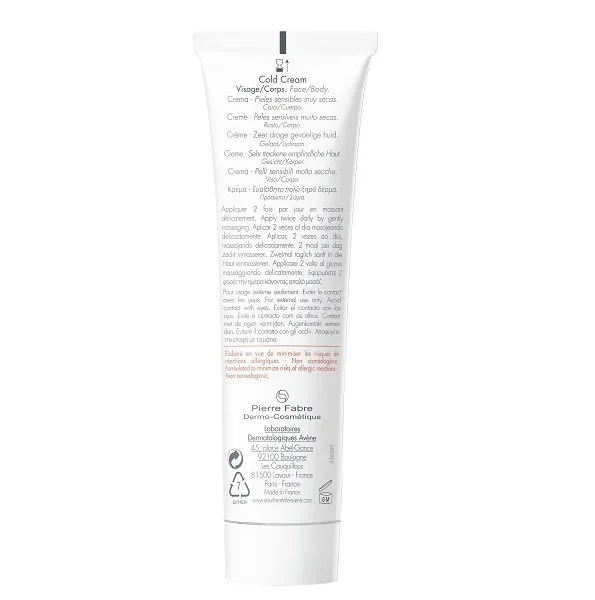 AVENE COLD CREAM CREME 100ML – Image 2