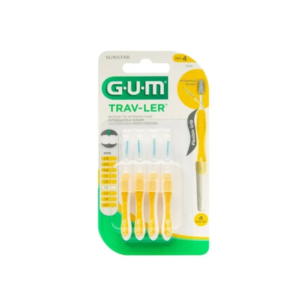 GUM TRAV-LER AVEC MANCHE BROSSETTE INTERDENTAIRE 1.3MM REF 1514 – Image 1