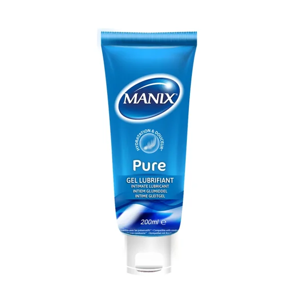 MANIX PURE GEL LUBRIFIANT INTIME 200ML – Image 1