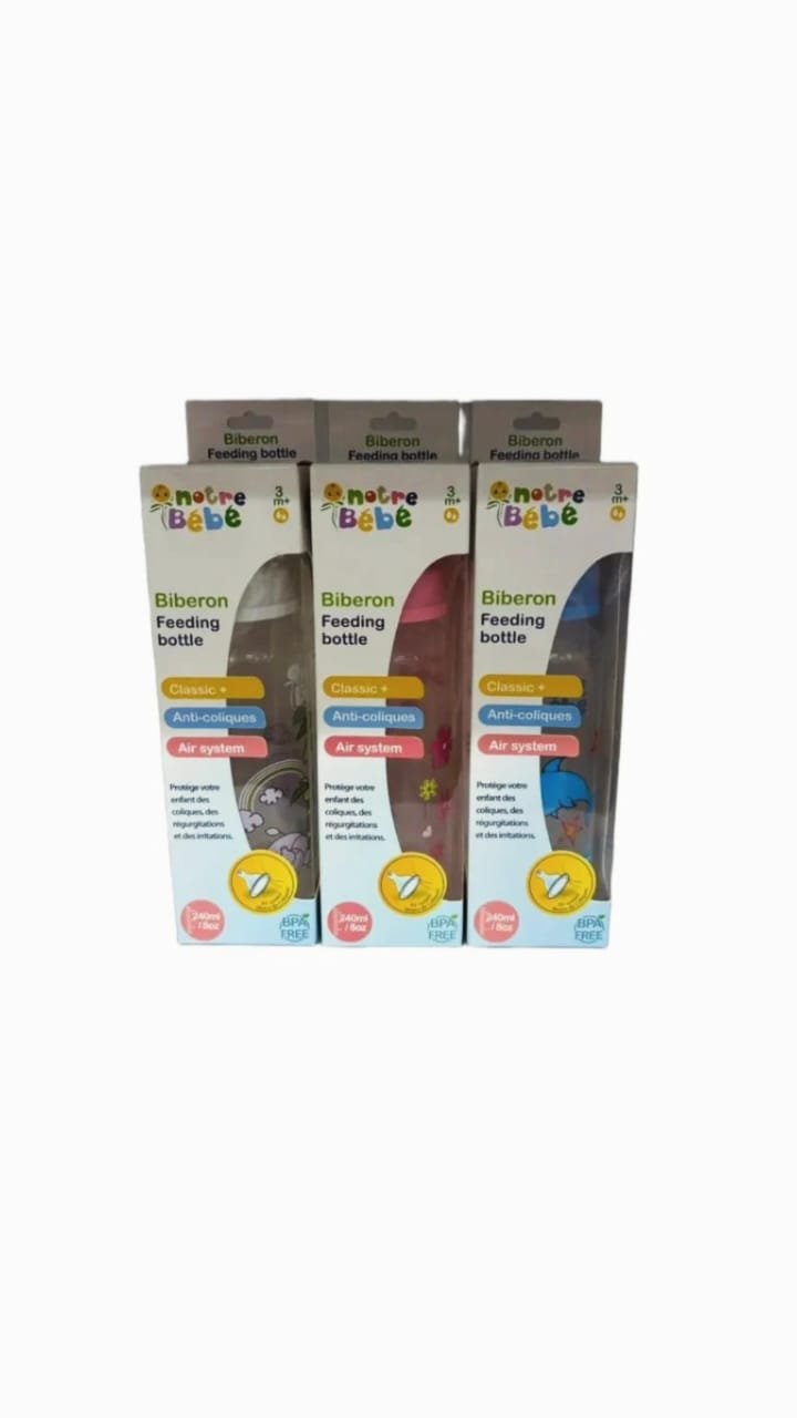 NOTRE BÉBÉ Biberon Sans Poignées 240 ml NOTRE BÉBÉ Biberon Sans Poignées 240 ml