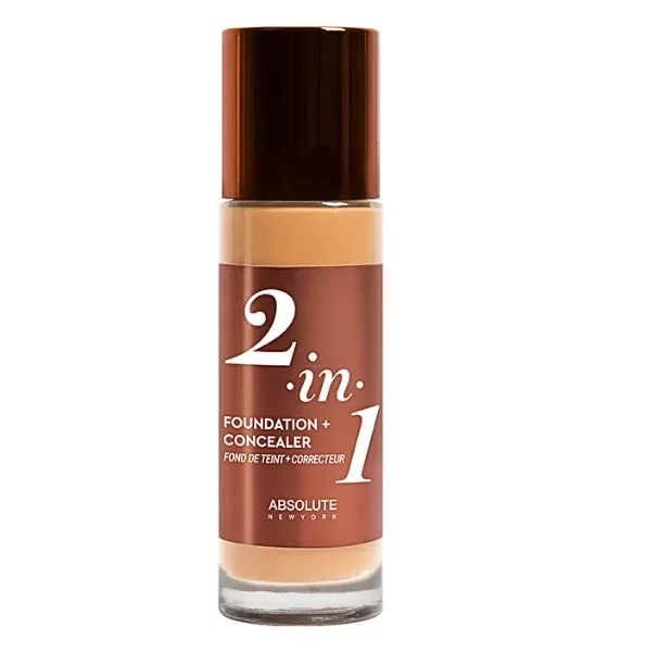 ABSOLUTE NEW YORK 2in1 Foundation & Concealer Warm Sand 35ML REF MFFC03 – Image 1