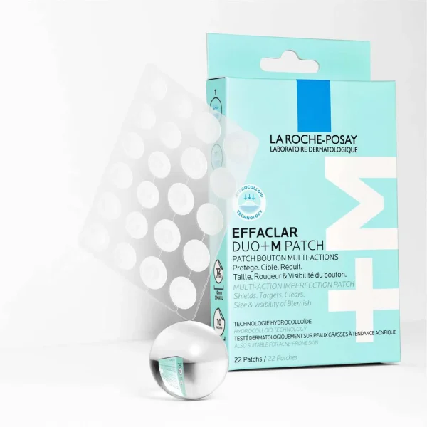 LA ROCHE-POSAY EFFACLAR DUO +M 22 PATCHES BOUTONS – Solution Ultra Efficace Anti-Imperfections – Image 2