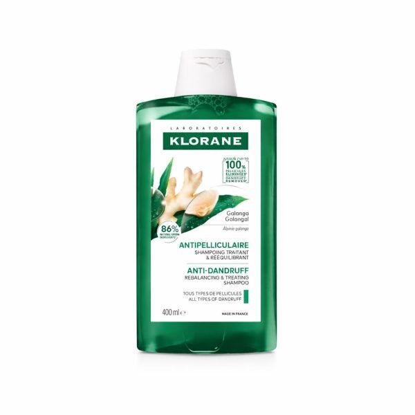 KLORANE SHAMPOING AU GALANGA ANTI PELLICULAIRE TRAITANT ET REEQUILIBRANT 400ML – Image 1
