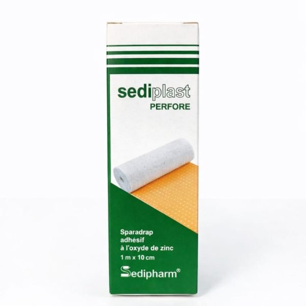 Sediplast Sparadrap Perfore 1m x 10cm ROUGE – Image 1