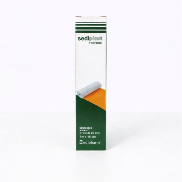 Sediplast Sparadrap Perfore 1m x 18cm ROUGE – Image 1