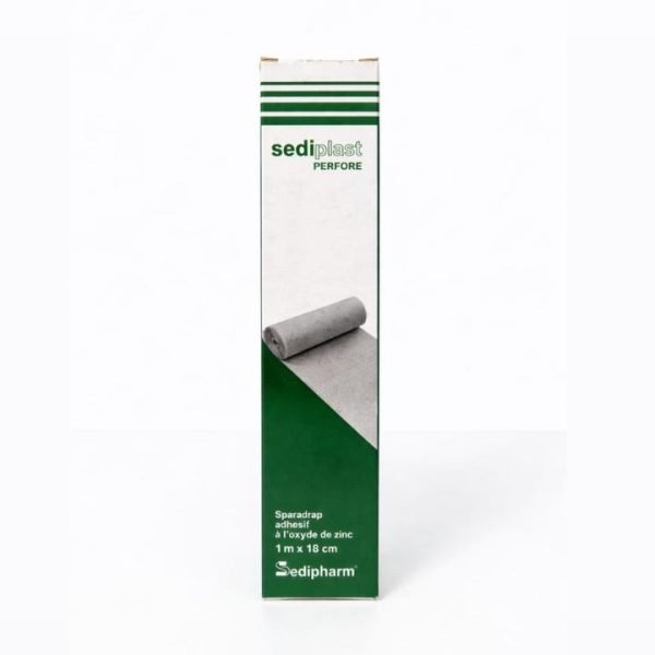 Sediplast Sparadrap Perfore 1M*18CM BLANC – Image 1