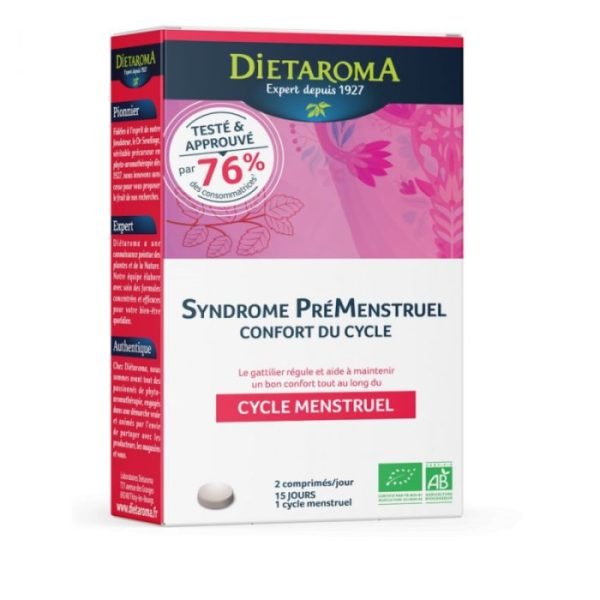 DIETAROMA Syndrome PréMenstruel - confort du cycle 30 comprimés – Image 1