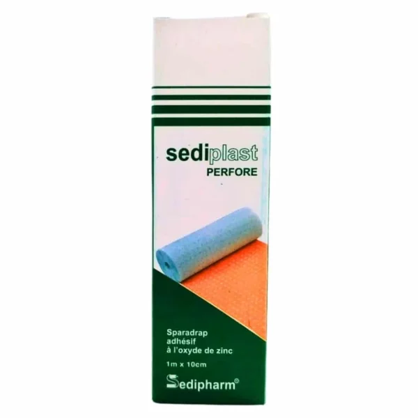Sediplast Sparadrap Perfore 1m x 10cm ROUGE – Image 3