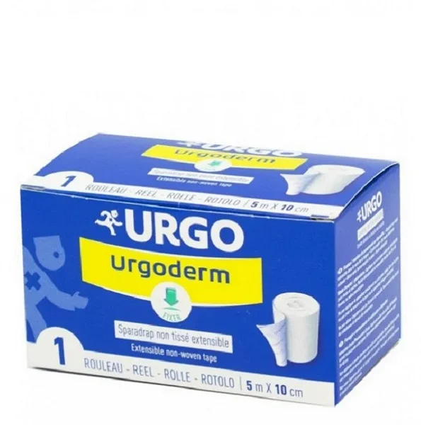 URGO URGODERM SPARADRAP HYPOALLERGENIQUE NON TISSE 5M*10CM – Image 2