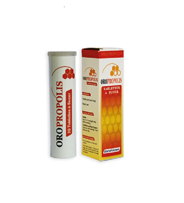 OROPROPOLIS B20 TABLETTES – Pastilles à la Propolis pour le Mal de Gorge et le Confort ORL OROPROPOLIS B20 TABLETTES à la propolis – pastilles pour le mal de gorge
