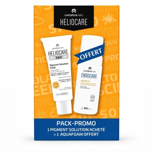 CANTABRIA HELIOCARE COFFRET PIGMENT SOLUTION FLUIDE 50 ML + ENDOCARE AQUAFORM 125 ML OFFERT – Image 1