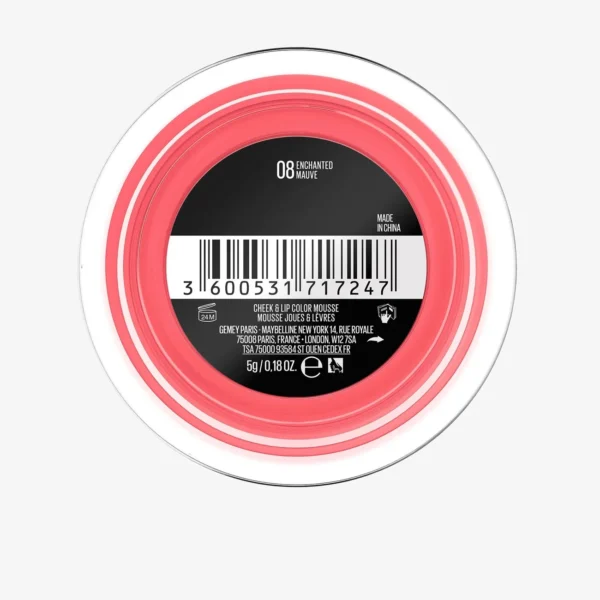 MAYBELLINE BLUSH CLOUDTOPIA CHEEK LIP MOUSSE ECHANTED MAUVE N08 – Image 3