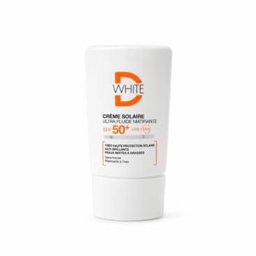 D-WHITE CREME SOLAIRE MATIFIANTE SPF50+